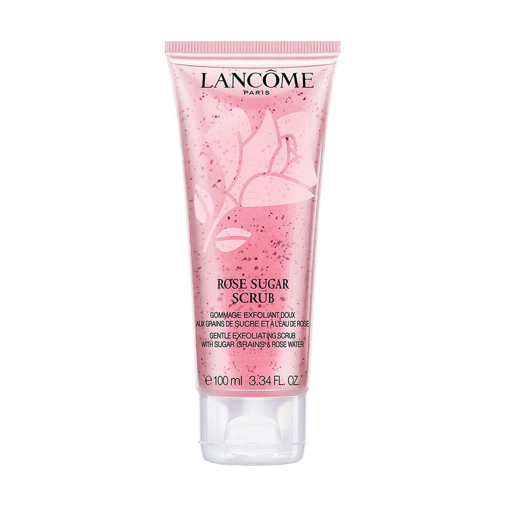 Ніжний скраб для обличчя Lancome Rose Sugar Scrub з гранулами цукру та трояндовою водою, 100 мл