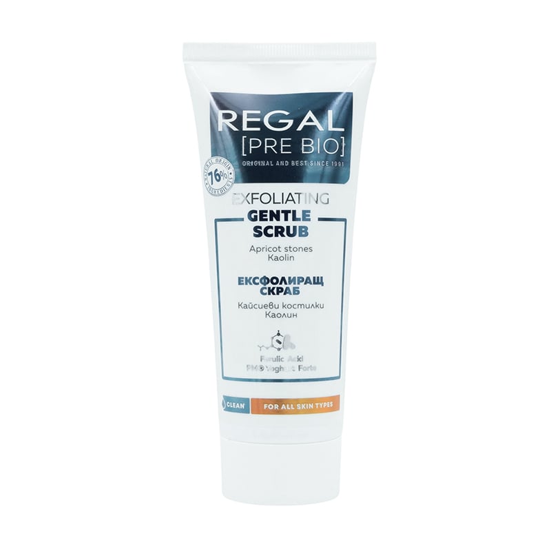 Ніжний скраб для обличчя Regal Pre Bio Gentle Exfoliating Scrub з абрикосовими кісточками, 100 мл
